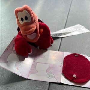 Disney Parks Little Mermaid Sebastian Shoulder Magnet Plush